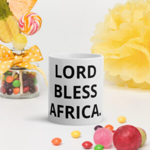 White glossy mug